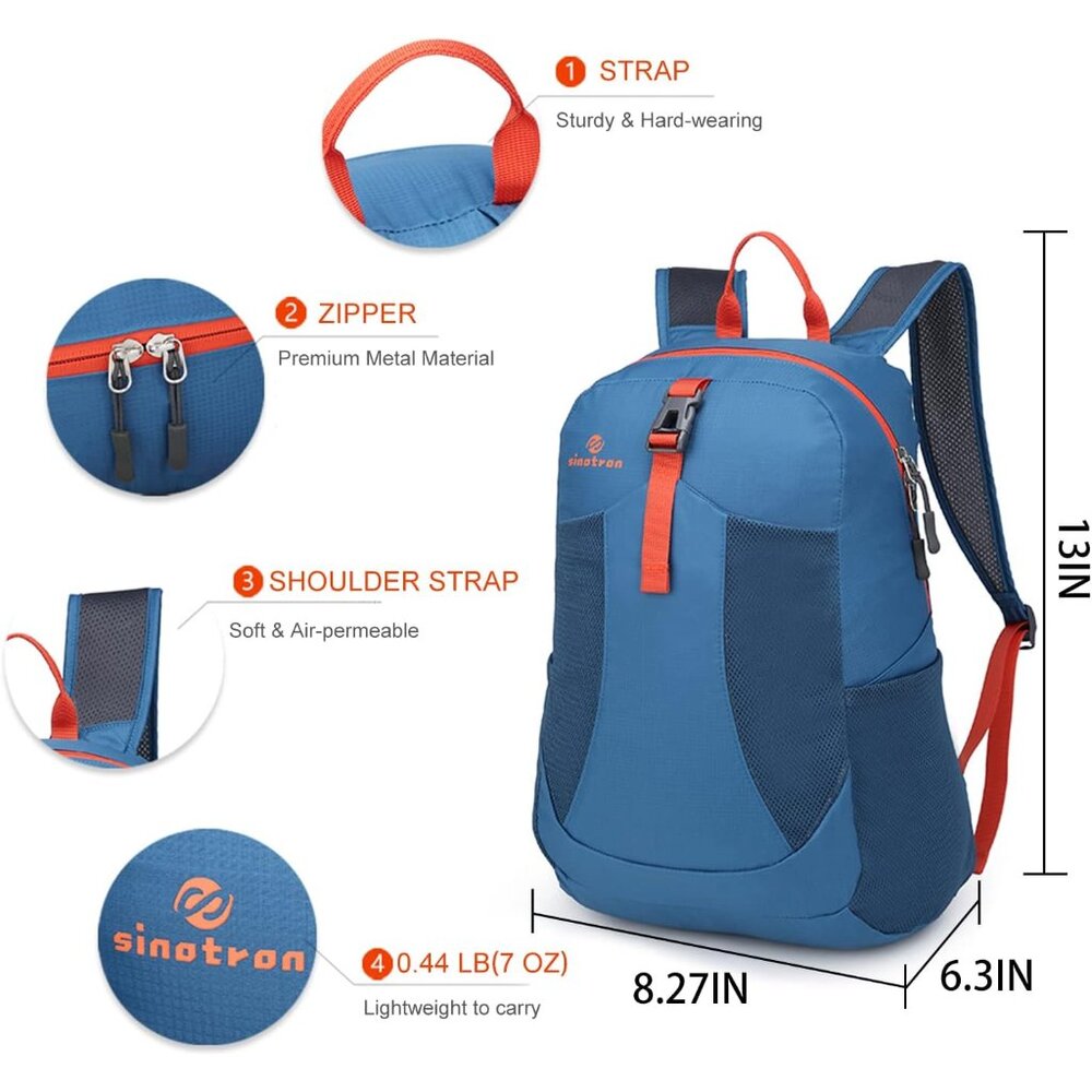 22L Lightweight Packable Hiking Backpack, Small H… - image 2